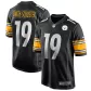 Men Pittsburgh Steelers JuJu Smith-Schuster #19 Black Game Jersey - thejerseys
