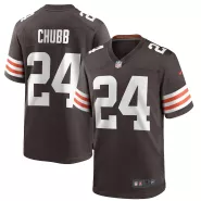 Men Cleveland Browns Nick Chubb #24 Brown Game Jersey - thejerseys
