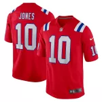Men New England Patriots Mac Jones #10 Nike Red Game Jersey - thejerseys