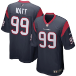 Men Houston Texans J.J. Watt #99 Nike Navy Game Jersey