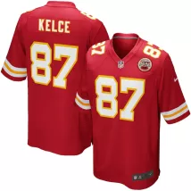 Men Kansas City Chiefs Travis Kelce #87 Nike Red Game Jersey - thejerseys