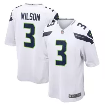Men Seattle Seahawks Russell Wilson #3 Nike White Game Jersey - thejerseys