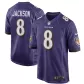 Men Baltimore Ravens Lamar Jackson #8 Nike Purple Game Jersey - thejerseys