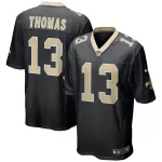 Men New Orleans Saints Michael Thomas #13 Nike Black Game Jersey - thejerseys