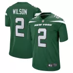 Men New York Jets Zach Wilson #2 Nike Green Game Jersey 2021 - thejerseys