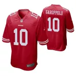 Men San Francisco 49ers Jimmy Garoppolo #10 Nike Red Game Jersey - thejerseys