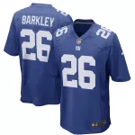 Men New York Giants Saquon Barkley #26 Nike Royal Game Jersey - thejerseys