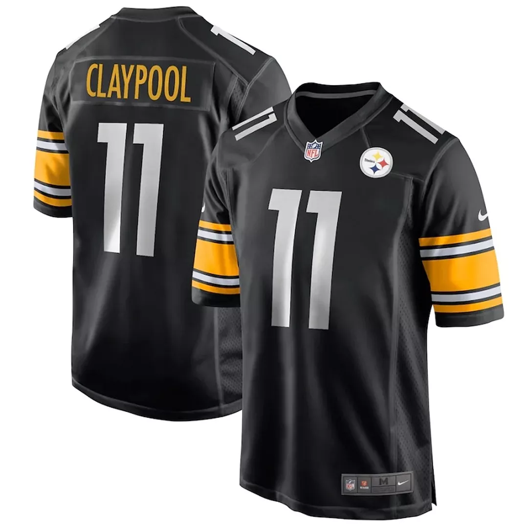 Men Pittsburgh Steelers Steelers CLAYPOOL #11 Black Game Jersey
