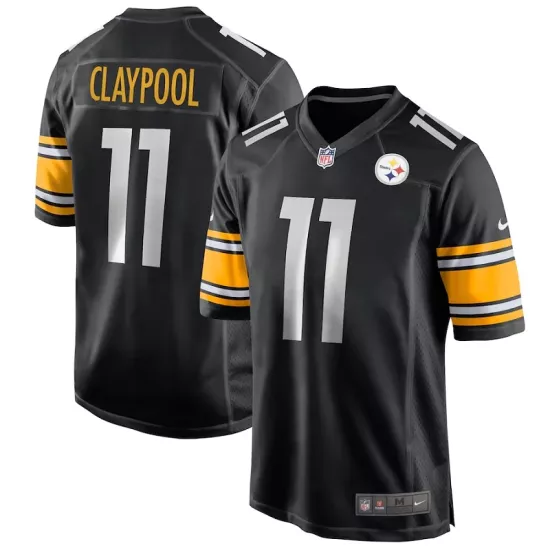 Men Pittsburgh Steelers Steelers CLAYPOOL #11 Black Game Jersey - thejerseys