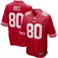 Men San Francisco 49ers Jerry Rice #80 Red Game Jersey - thejerseys