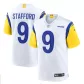 Men Los Angeles Rams Matthew Stafford #9 White Game Jersey - thejerseys