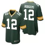Men Green Bay Packers Bay Packers #12 Nike Green Game Jersey - thejerseys