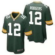 Men Green Bay Packers Bay Packers #12 Green Game Jersey - thejerseys