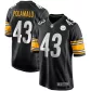 Men Pittsburgh Steelers Troy Polamalu #43 Black Game Jersey - thejerseys