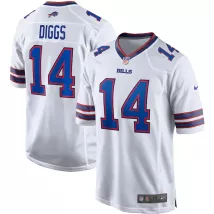 Men Buffalo Bills Stefon Diggs #14 Nike White Game Jersey - thejerseys