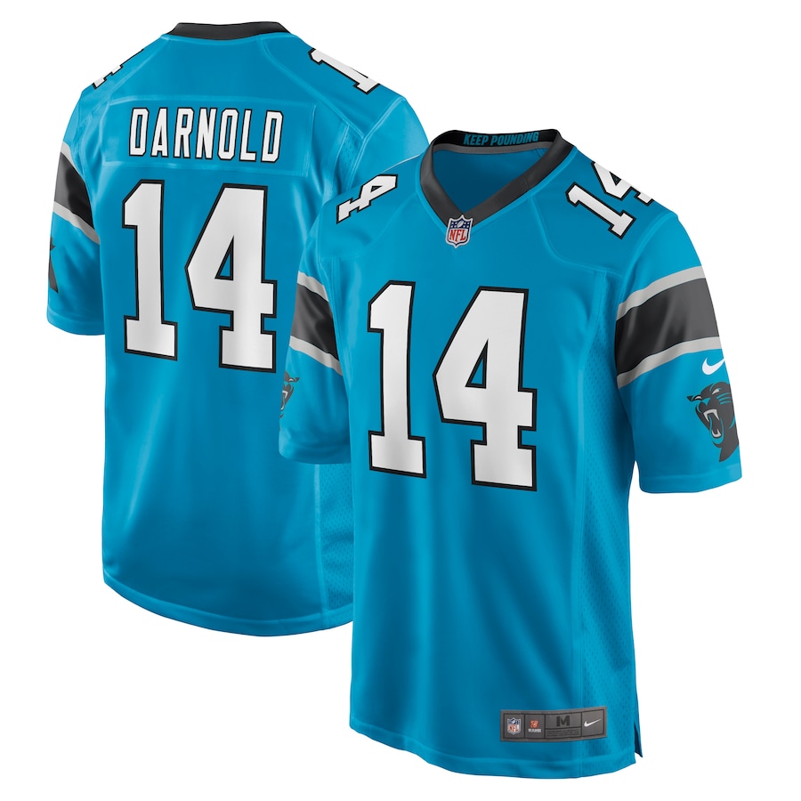 Nike Men's Carolina Panthers Baker Mayfield #6 Game Jersey - Black - S (Small)