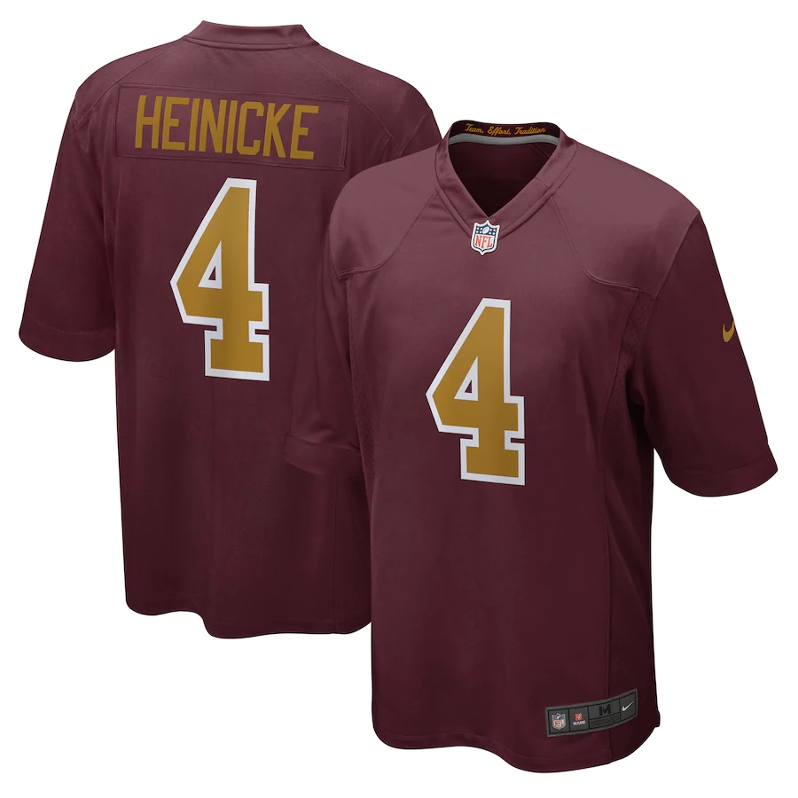 Taylor Heinicke Washington Football Team Game-Used Nike #4 Jersey vs. New  York Giants on January 9, 2022