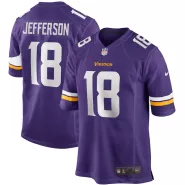 Men Minnesota Vikings Justin Jefferson #18 Purple Game Jersey - thejerseys