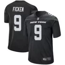 Men New York Jets Jets Ficken #9 Nike Black Game Jersey - thejerseys