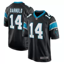 Men Carolina Panthers Sam Darnold #14 Nike Black Game Jersey - thejerseys