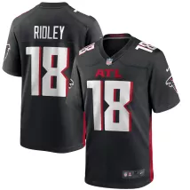 Men Atlanta Falcons Calvin Ridley #18 Nike Black Game Jersey - thejerseys