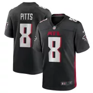 Men Atlanta Falcons Kyle Pitts #8 Nike Black Game Jersey - thejerseys