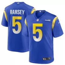 Men Los Angeles Rams Rams RAMSEY #5 Nike Royal Game Jersey - thejerseys