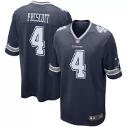 Men Dallas Cowboys Dak Prescott #4 Nike Navy Game Jersey - thejerseys