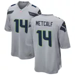 Men Seattle Seahawks DK Metcalf #14 Nike Gray Game Jersey - thejerseys