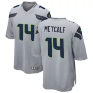 Men Seattle Seahawks DK Metcalf #14 Gray Game Jersey - thejerseys