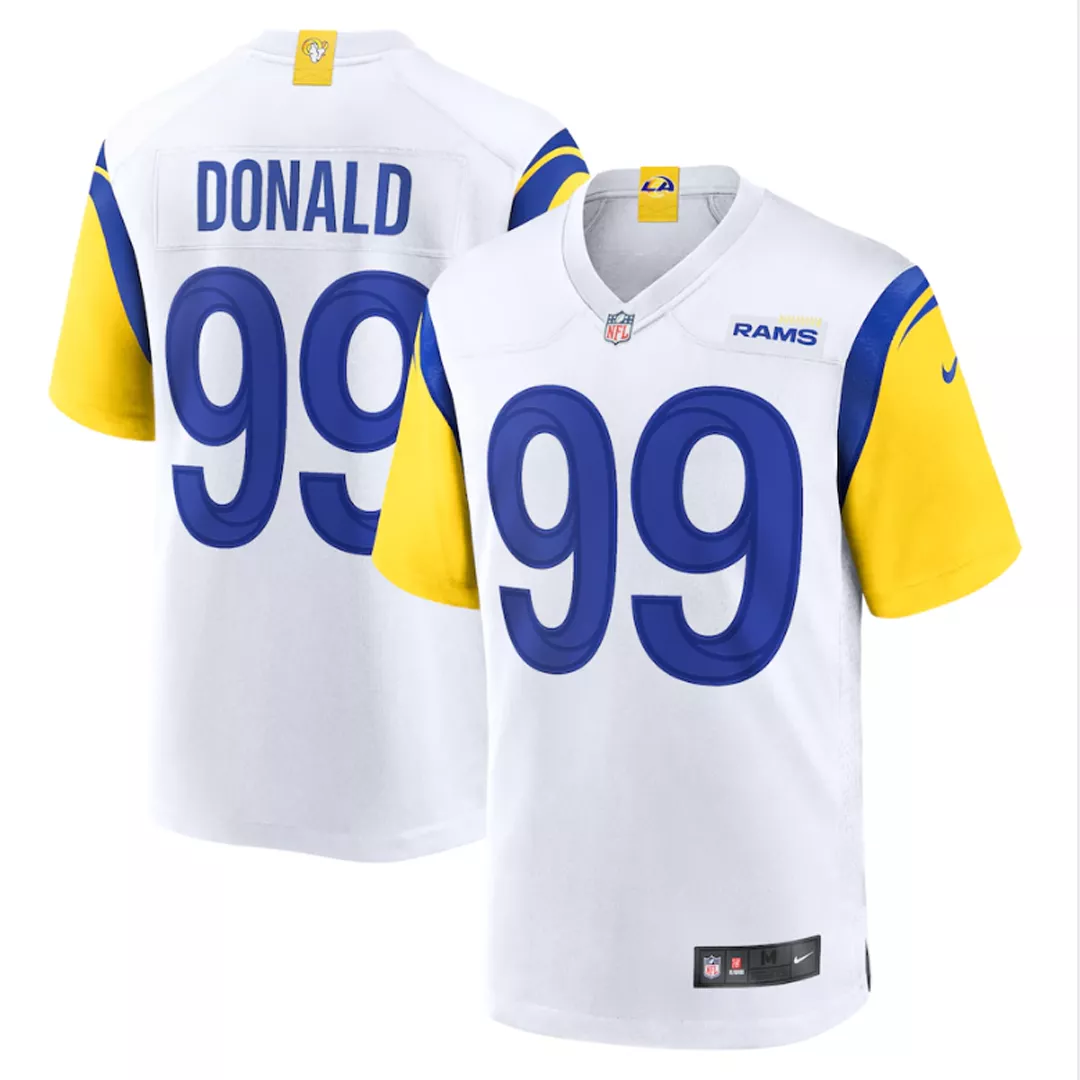 Men Los Angeles Rams Rams Donald #99 Nike White Game Jersey