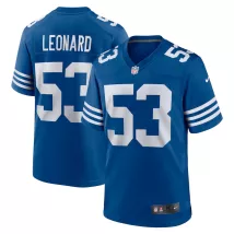 Men Indianapolis Colts Darius Leonard #53 Nike Royal Game Jersey - thejerseys