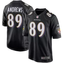 Men Baltimore Ravens Mark Andrews #89 Nike Black Game Jersey - thejerseys