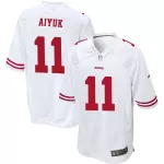 Men San Francisco 49ers Brandon Aiyuk #11 Nike White Game Jersey - thejerseys