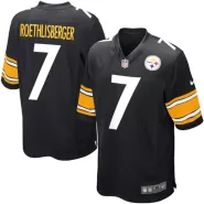 Men Pittsburgh Steelers Ben Roethlisberger #7 Nike Black Game Jersey - thejerseys