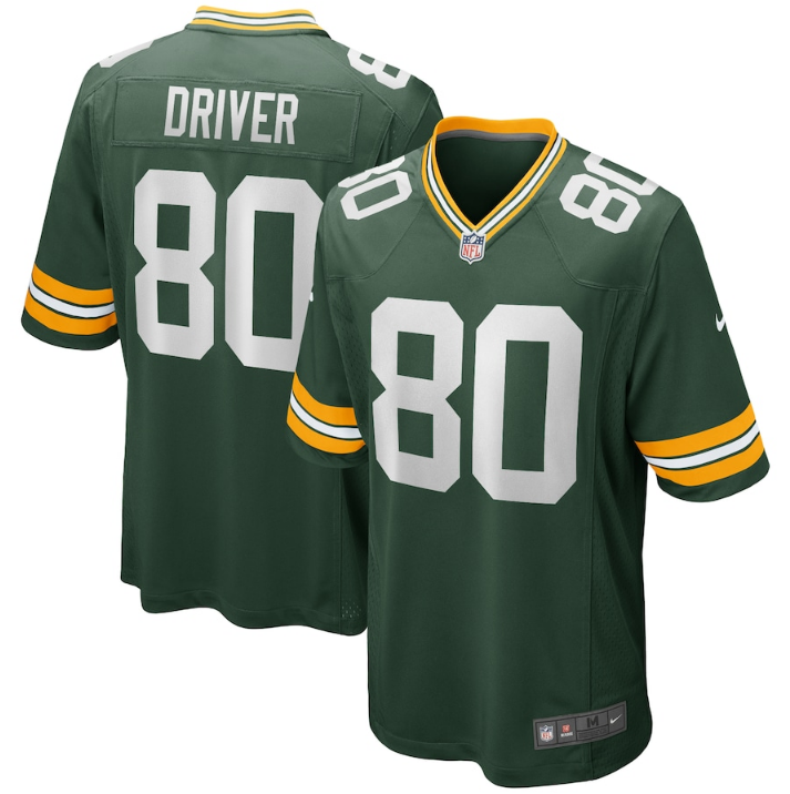 Nike Men's Green Bay Packers Aaron Jones #33 White Game Jersey