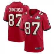 Men Tampa Bay Buccaneers Rob Gronkowski #87 Nike Red Game Jersey - thejerseys
