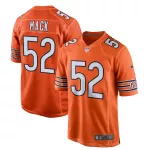 Men Chicago Bears Khalil Mack #52 Nike Orange Game Jersey - thejerseys