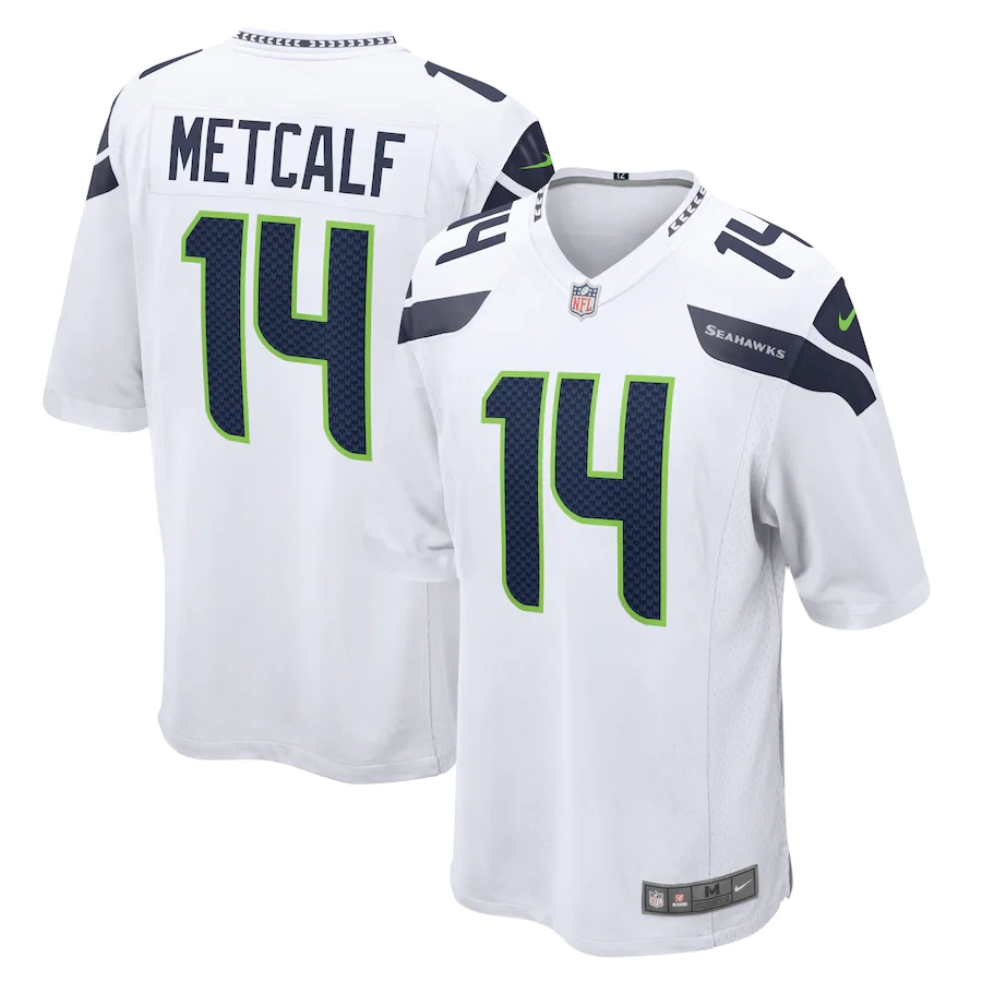 Seattle Seahawks Dk Metcalf #14 Nike Limited Jersey 2XLarge Navy