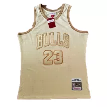 Men's Chicago Bulls Michael Jordan #23 Mitchell & Ness Gold 1997-98 Hardwood Jersey - Midas Edition - thejerseys
