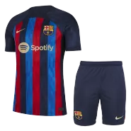 Kid's Barcelona Home Jerseys Kit(Jersey+Shorts) 2022/23 - thejerseys