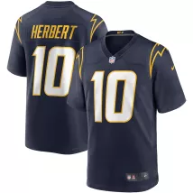 Men Los Angeles Chargers Justin Herbert #10 Nike Navy Game Jersey - thejerseys