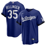 Men's Los Angeles Dodgers Cody Bellinger #35 Nike Royal 2021 City Connect Replica Jersey