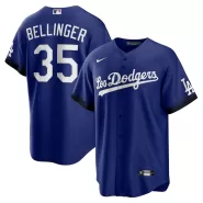 Men's Los Angeles Dodgers Cody Bellinger #35 Nike Royal 2021 City Connect Replica Jersey - thejerseys