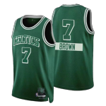 Men's Boston Celtics Jaylen Brown #7 Green 2021/22 Diamond Swingman Jersey - City Edition
