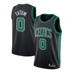 Men's Boston Celtics Jayson Tatum #0 Black Swingman Jersey - Statement Edition