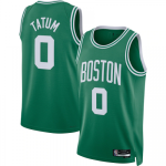Men's Boston Celtics Jayson Tatum #0 Green 2021 Diamond Jersey - Icon Edition
