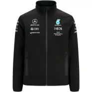 Men's Mercedes AMG Petronas F1 Racing Team Softshell Jacket- Black 2021 - thejerseys