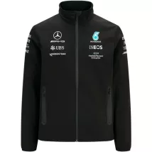Men's Mercedes AMG Petronas F1 Racing Team Softshell Jacket- Black 2021 - thejerseys
