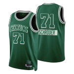 Men's Boston Celtics Dennis Schroder #71 Green 2021/22 Swingman Jersey - City Edition